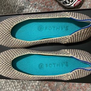 Rothy’s The Square in multi metallic